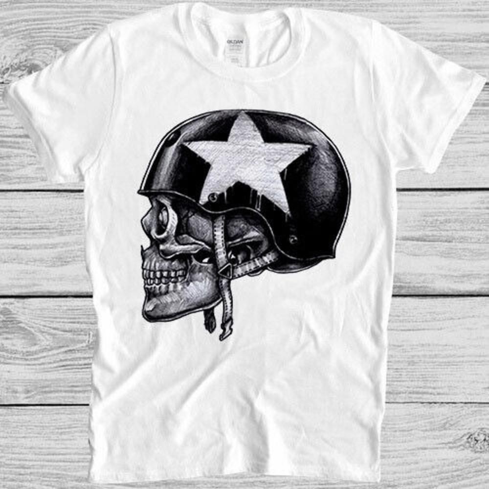 Skull Biker 1655 Harley Davidson Funny Cool Rider Graphic Gift Unisex T Shirt